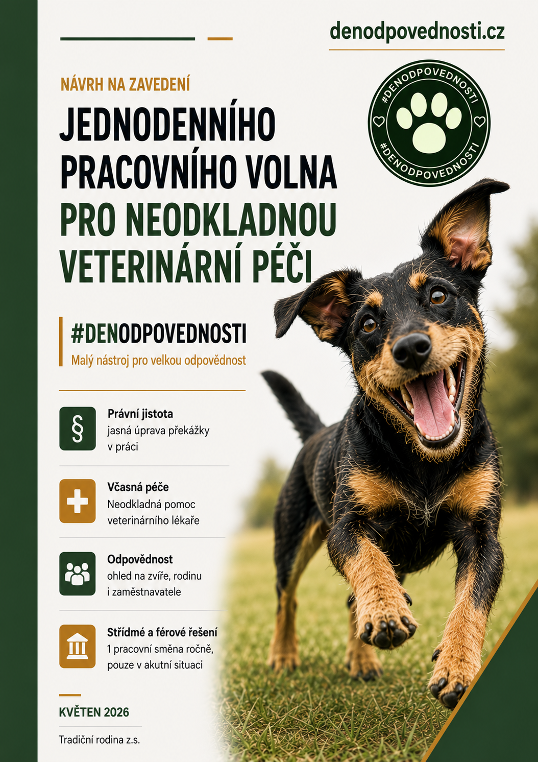 Úvodní strana návrhu #DENODPOVEDNOSTI